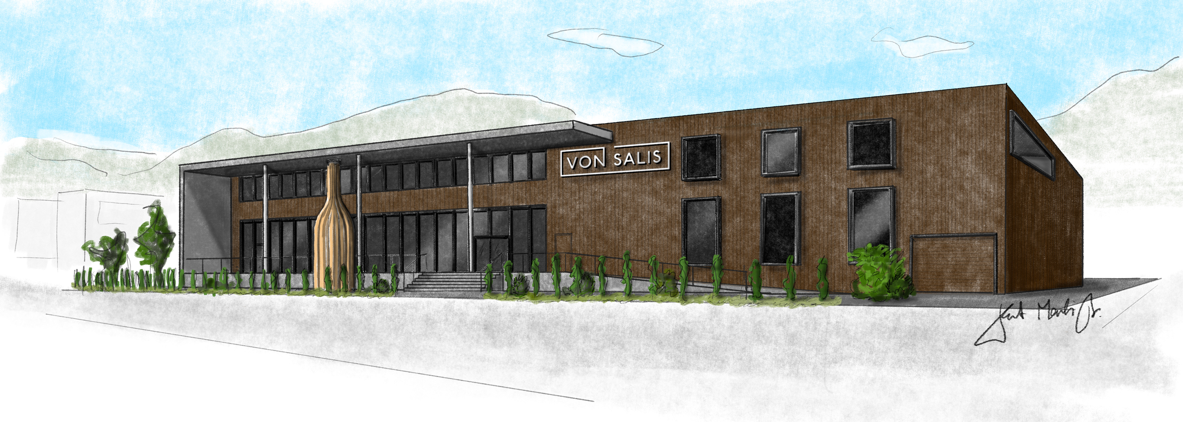 Von Salis Neubau Visualisierung Gebäude 2024