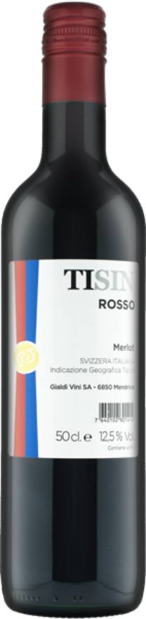 Gialdi Merlot Rosso Tisin, Ticino DOC, 15er-Karton, Merlot, Tessin