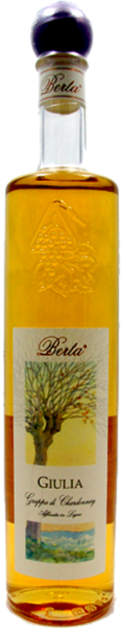 BERTA Giulia Grappa Chardonnay 40°, Barrique