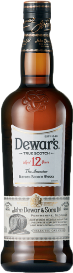 Dewar's True Scotch Whisky 12 years 40°, Blended Scotch Whisky