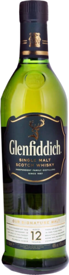 Glenfiddich 12 years 40°, Single Malt Whisky