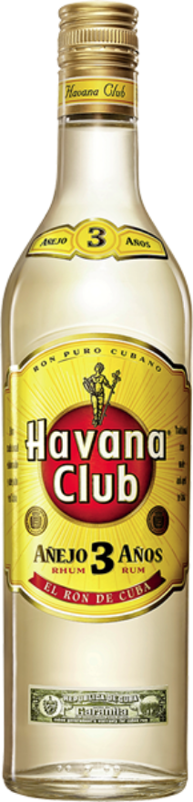 Havana Club Añejo 3 años blanco 40°, Kuba