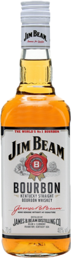 Jim Beam Original Bourbon Whisky White Label 40°, Kentucky Straight Bourbon