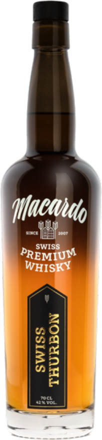 Macardo Whisky Swiss Thurbon 42°, Schweiz, Strohwilen