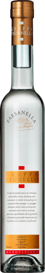 Paesanella Grappa di Brunello 41°, Italien, Toscana