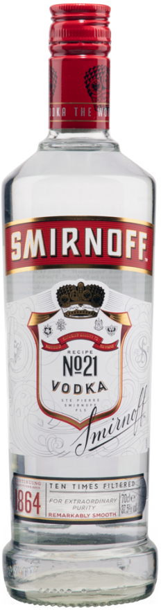 Smirnoff Vodka 37.5°, Russland - Pure Grain