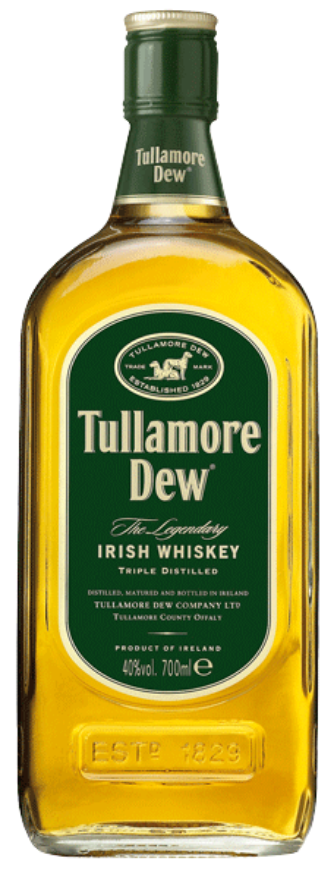 Tullamore Dew Irish Whisky 40°, Irish Whiskey