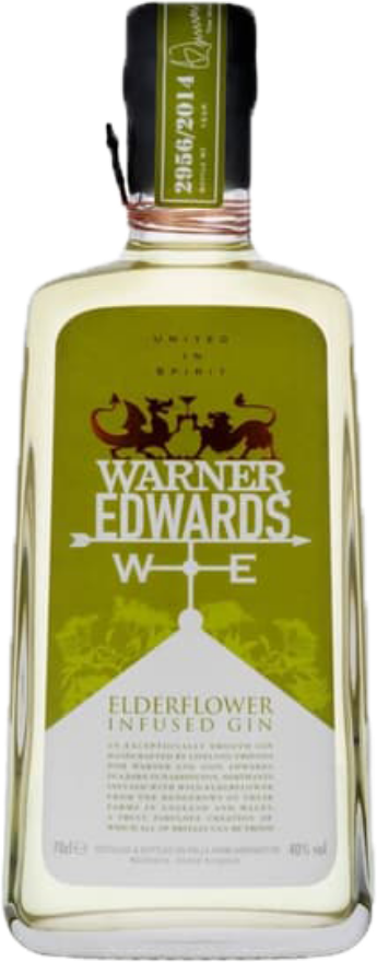 Warner Edwards Distillery Elderflower Gin 40°, Grossbritannien