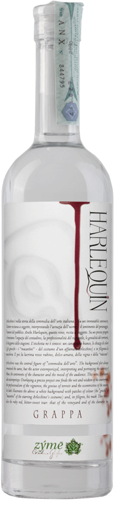 Zymé Grappa Bianca di Vinaccia Harlequin 48° Zymé Grappa Bianca di Vinaccia Harlequin 48°