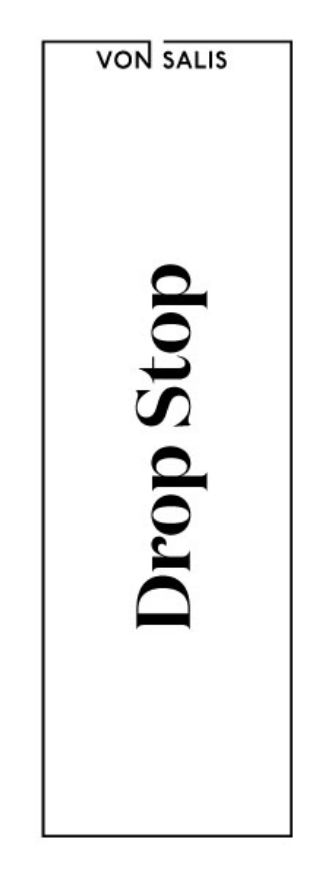 Drop Stop einzeln einfoliert, mit von Salis-Logo