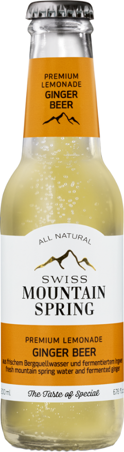 Swiss Mountain Spring Ginger Beer 0°, Schweiz, 24er-Pack, Schweiz