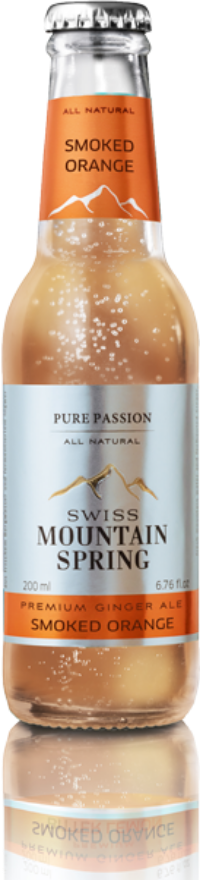 Swiss Mountain Spring Smoked Orange Ginger Ale 0°, Schweiz, 24er-Pack, Schweiz