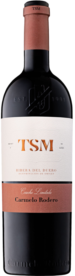 Carmelo Rodero TSM 2017, Ribera del Duero DO, Cabernet Sauvignon, Merlot, Tempranillo, Ribera del Duero, Robert Parker: 91