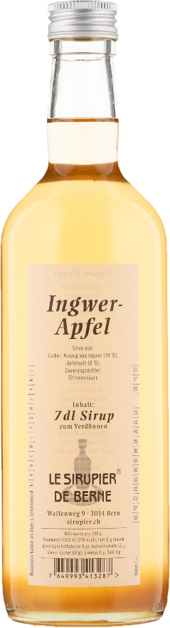 Le Sirupier de Berne Apfel-Ingwer 0° Le Sirupier de Berne Apfel-Ingwer 0°