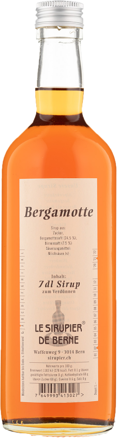 Le Sirupier de Berne Bergamotte 0°