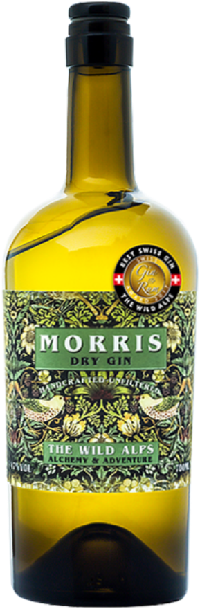 The Wild Alps Morris London Dry Gin 47°, Schweiz, Balgach