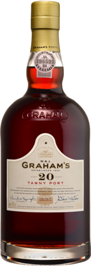 Grahams Port 20 years old 20°, Portwein, Touriga Nacional, Touriga Francesa, Tinta Barroca, Tinta Roriz, Tinta Cão