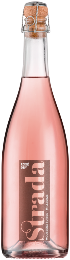 Strada Mousseux Millésime Rosé Dry 2021, DER Schweizer Schaumwein, VdP Suisse, Pinot Noir, Schaffhausen, Expovina: 2