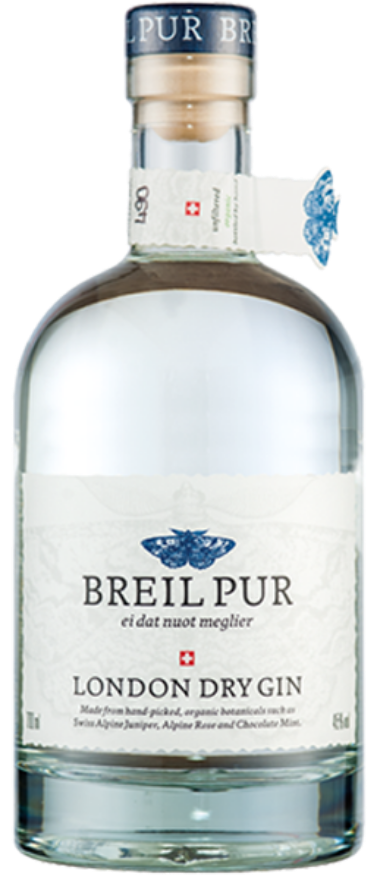 Breil Pur London Dry Gin 45°, Schweiz, Graubünden