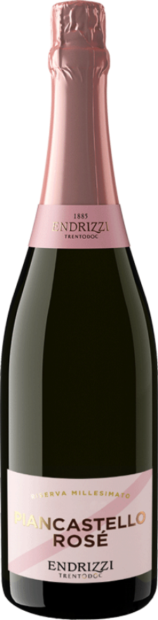 Endrizzi Piancastello Rosé Riserva 2017, TrentoDOC, Chardonnay, Pinot Noir