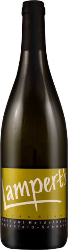Heidelberg Maienfelder Cuvée Blanc 2021, AOC Graubünden, Hanspeter Lampert, Riesling-Silvaner, Chardonnay, Sauvignon Blanc, Graubünden