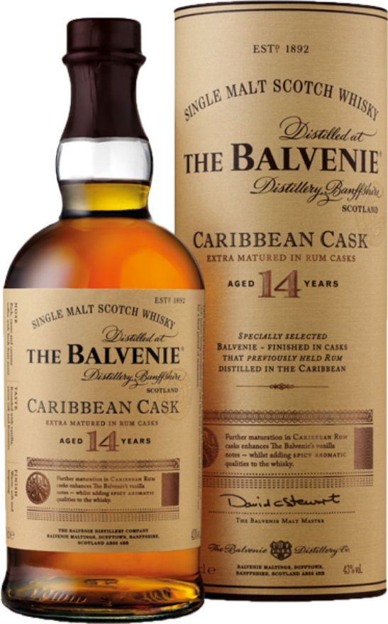 The Balvenie Caribbean Cask 14 years old 43°, 70cl, Speyside, Schottland
