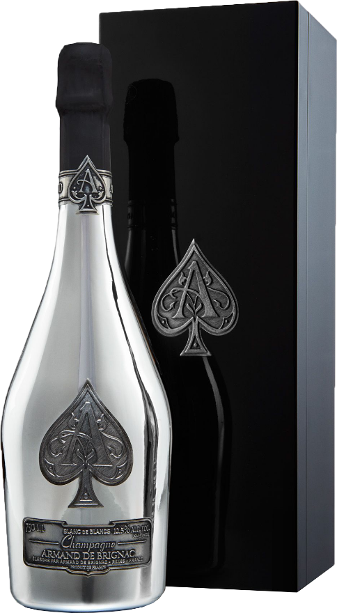Armand de Brignac Blanc de Blancs Champagner Box, Frankreich, Champagne, in der edlen 1er Wood Box, Chardonnay, Wine Spectator: 92