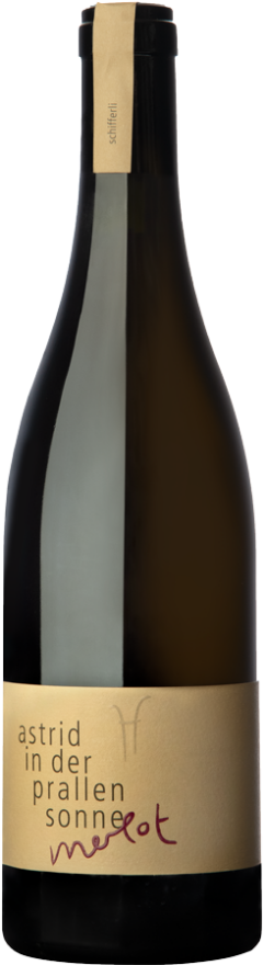 Schifferli Merlot 2020, astrid in der prallen sonne, vin de pays suisse, Merlot, Graubünden