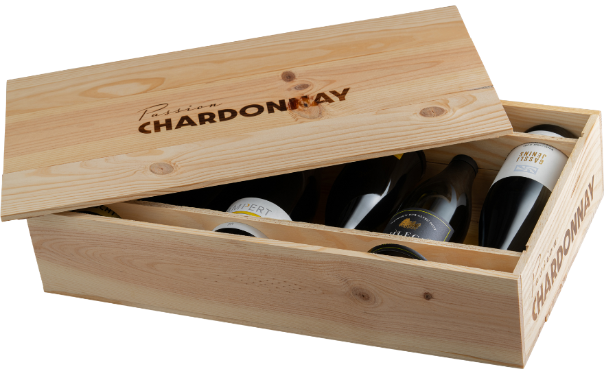 Passion Chardonnay Vintage 2020, Die ganze Vielfalt der Bündner Weinwelt, 6er-Holzkiste, Graubünden