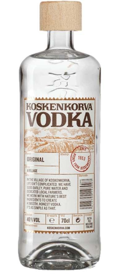 Koskenkorva Original Vodka 40°, Finnland