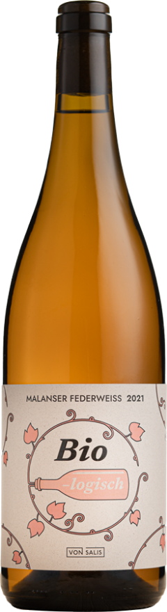 von Salis BIO-logisch Malanser Federweiss 2021, AOC Graubünden, BIO Knospe, Vegan (inkl. 0.9% Bio Suisse Lizenzgebühren), Pinot Noir, Graubünden