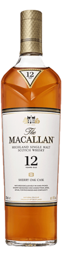 Macallan 12 years Sherry Oak Whisky 40°, Highland Single Malt Scotch Whisky