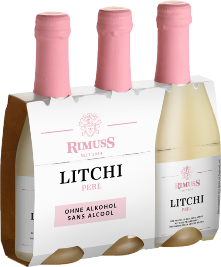 Rimuss Litchi Perl Piccolo Triopack (3x20cl), Pack, Apéro-Getränk ohne Alkohol