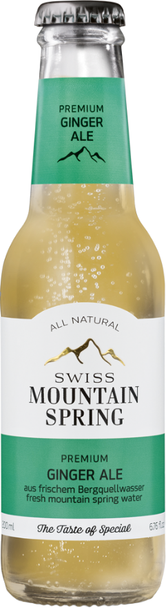 Swiss Mountain Spring Ginger Ale 0°, Schweiz, 24er-Pack, Schweiz