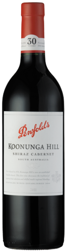 Penfolds Koonunga Hill red Shiraz Cabernet 2020 Penfolds Koonunga Hill red Shiraz Cabernet 2020