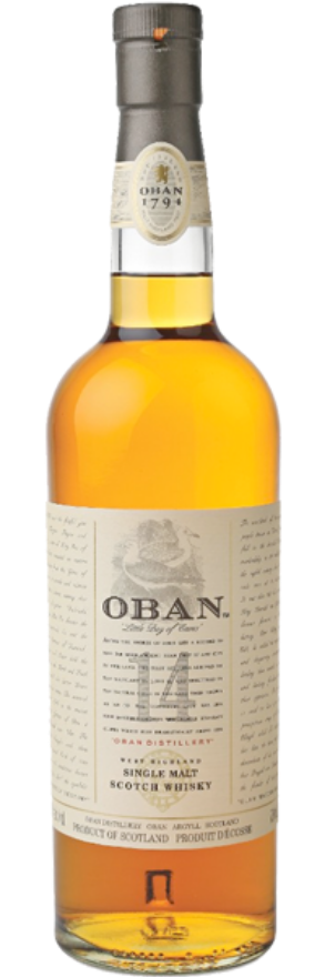 Oban Single Malt Whisky 14 years old 43°, Single Malt Whisky