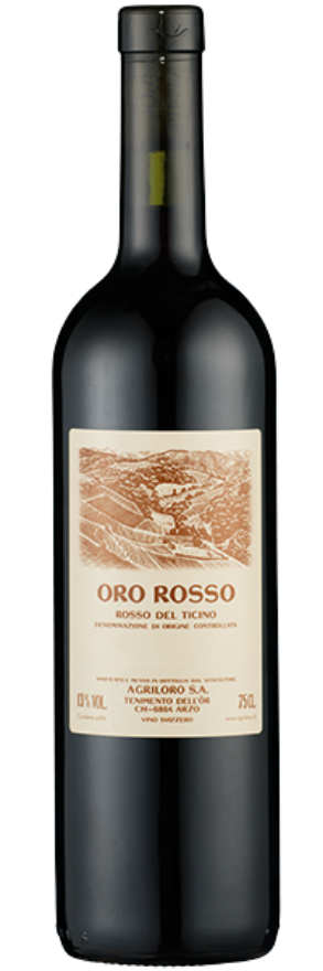 Agriloro Oro Rosso 2018, Ticino DOC, Merlot, Cabernet Franc, Cabernet Sauvignon, Gamaret, Syrah, Pinot Noir, Tessin