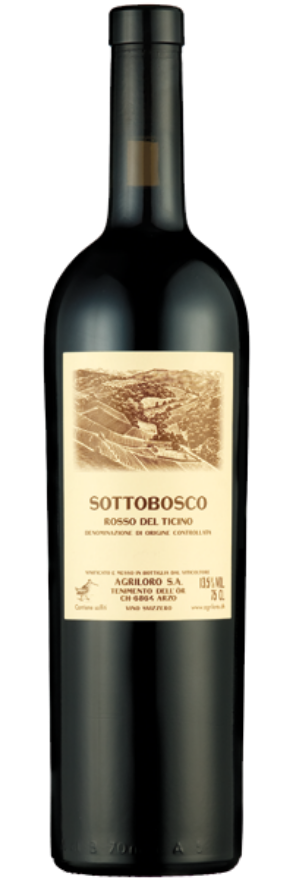 Agriloro Sottobosco 2020, Ticino DOC, Merlot, Cabernet Sauvignon, Cabernet Franc, Petit Verdot, Tessin