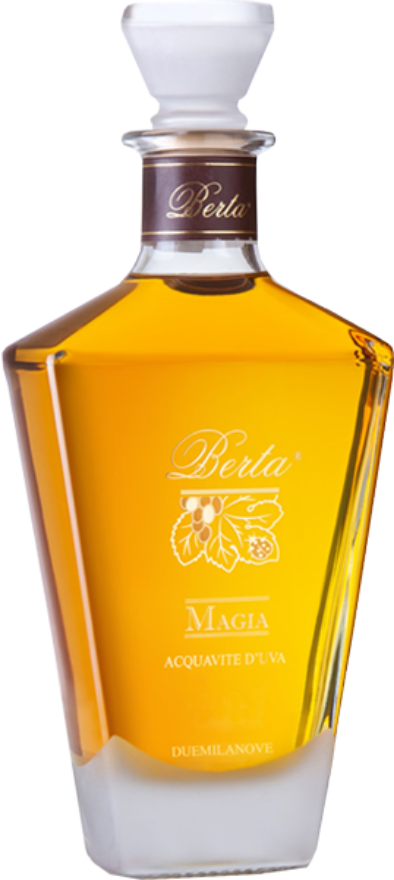 BERTA Grappa Magia 43° 2013, Distillato d'Uva Elevato, Barriques