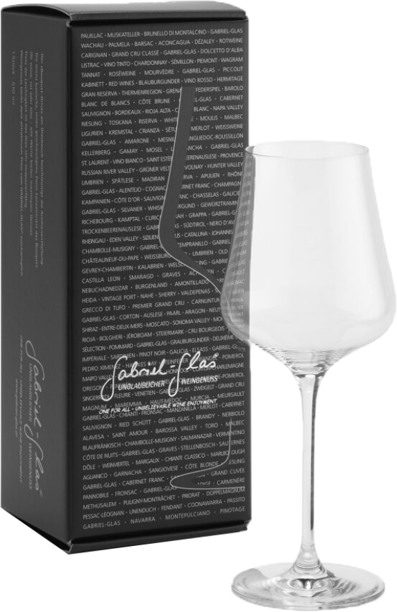 Wein-Glas René Gabriel StandArt 1er Designkarton, ca. 150 Gramm, maschinengeblasen
