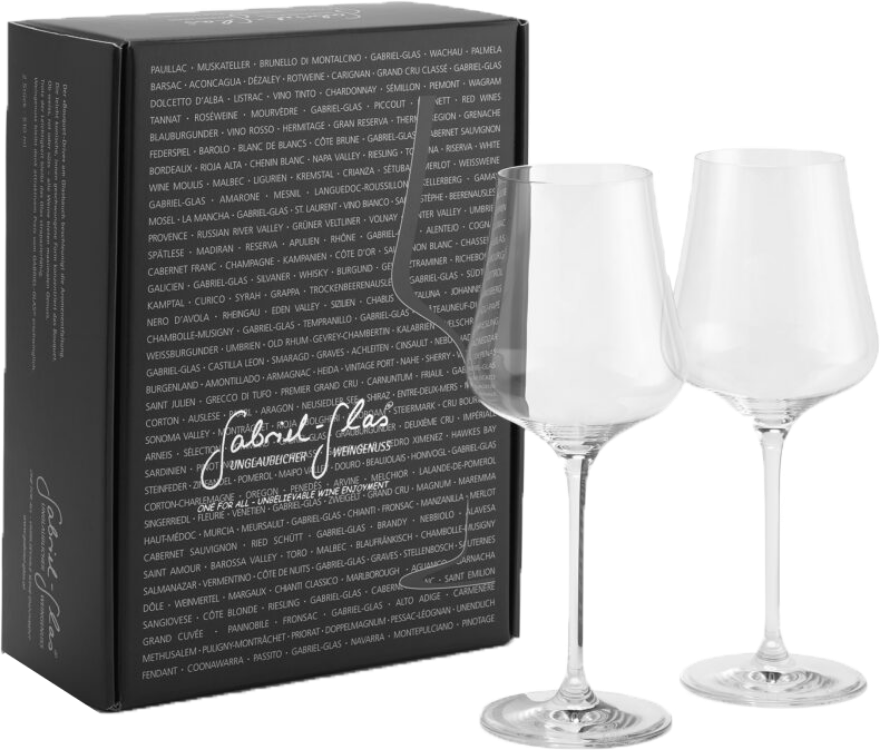 Wein-Glas René Gabriel StandArt 2er Designkarton, ca. 150 Gramm, maschinengeblasen