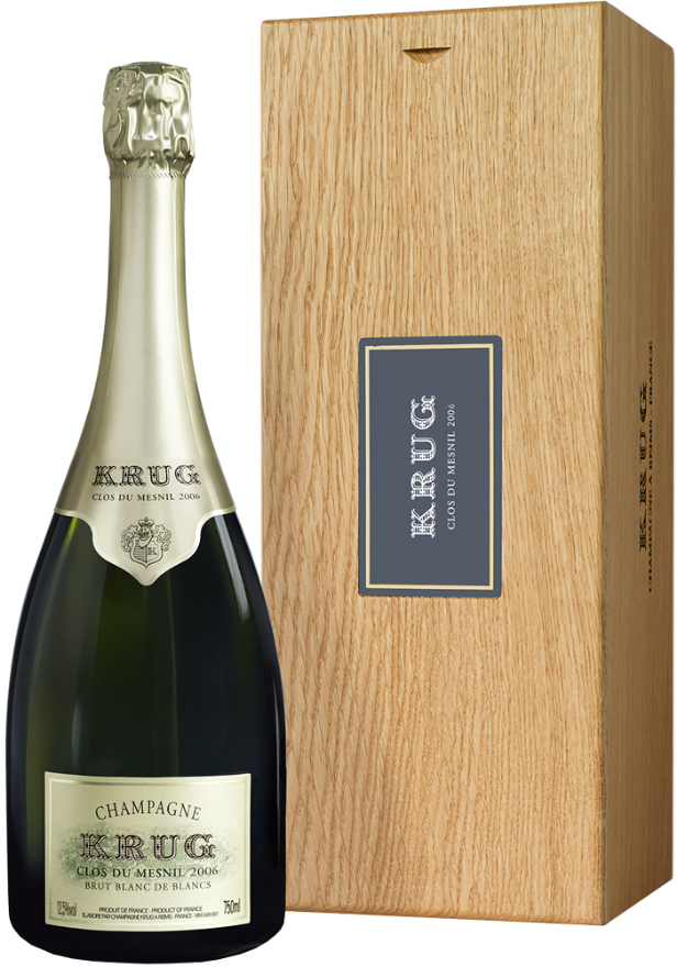 Krug Champagner Clos du Mesnil 2006 Giftbox, Frankreich, Champagne, Holzkiste, Chardonnay