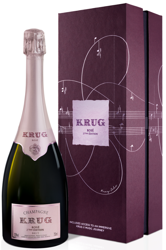 Krug Champagner Rosé Brut 27 Echos, Frankreich, Champagne, Limited Edition, Etui, Pinot Noir, Chardonnay, Pinot Meunier