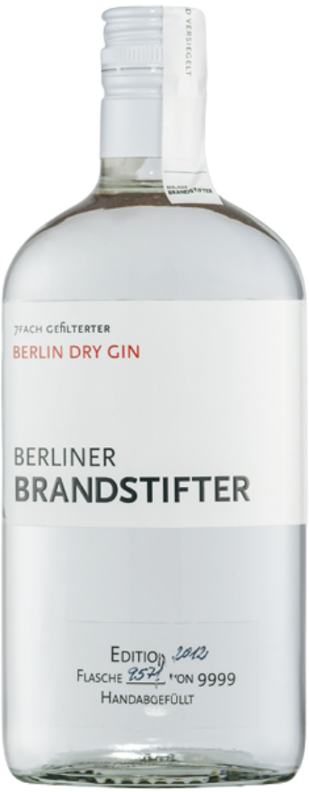 Berliner Brandstifter Dry Gin 43.3°, 70cl, Deutschland, Berlin