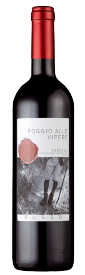 Russo Poggio alle Vipere 2021, 75cl, Toscana IGT, Merlot, Toscana
