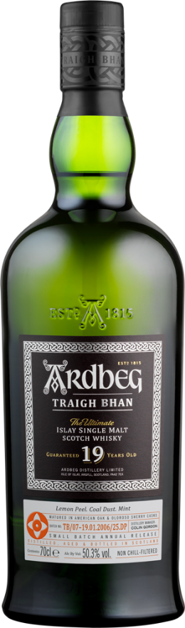 Ardbeg Whisky TRAIGH BHAN 19 years old 50.3°, 70cl, Islay Single Malt Scotch Whisky, Limited Edition