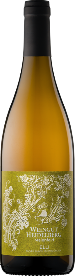 Heidelberg Cuvée Blanc Elli 2024, 75cl, AOC Graubünden, Maienfeld, Riesling-Silvaner, Chardonnay, Sauvignon Blanc, Graubünden