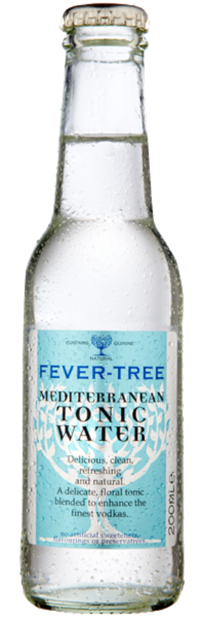 Fever Tree Mediterranean Tonic Water, 20cl, Grossbritannien, 24er-Pack