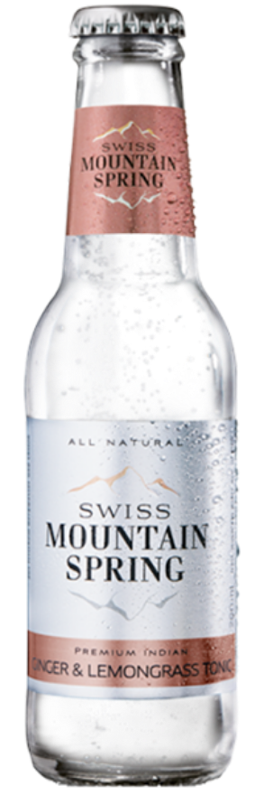 Swiss Mountain Spring Ginger & Lemongrass Tonic, 20cl, Schweiz, 24er-Pack