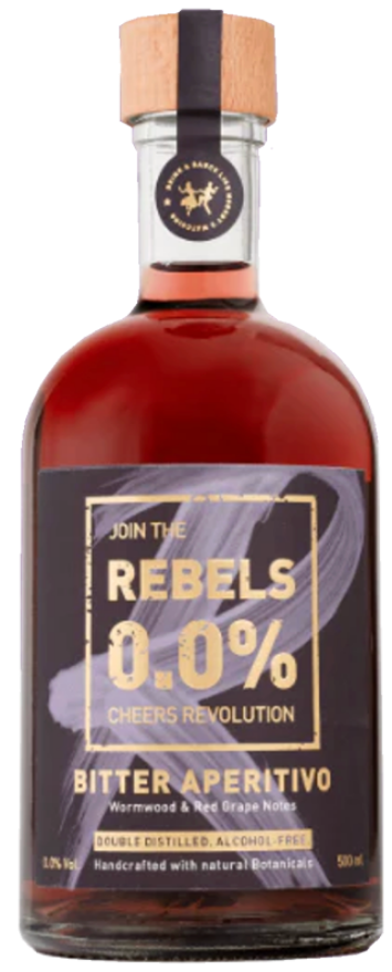 Rebels Bitter Aperitivo 0° alkoholfrei, 50cl, alkoholfreie Bitter Aperitif Alternative